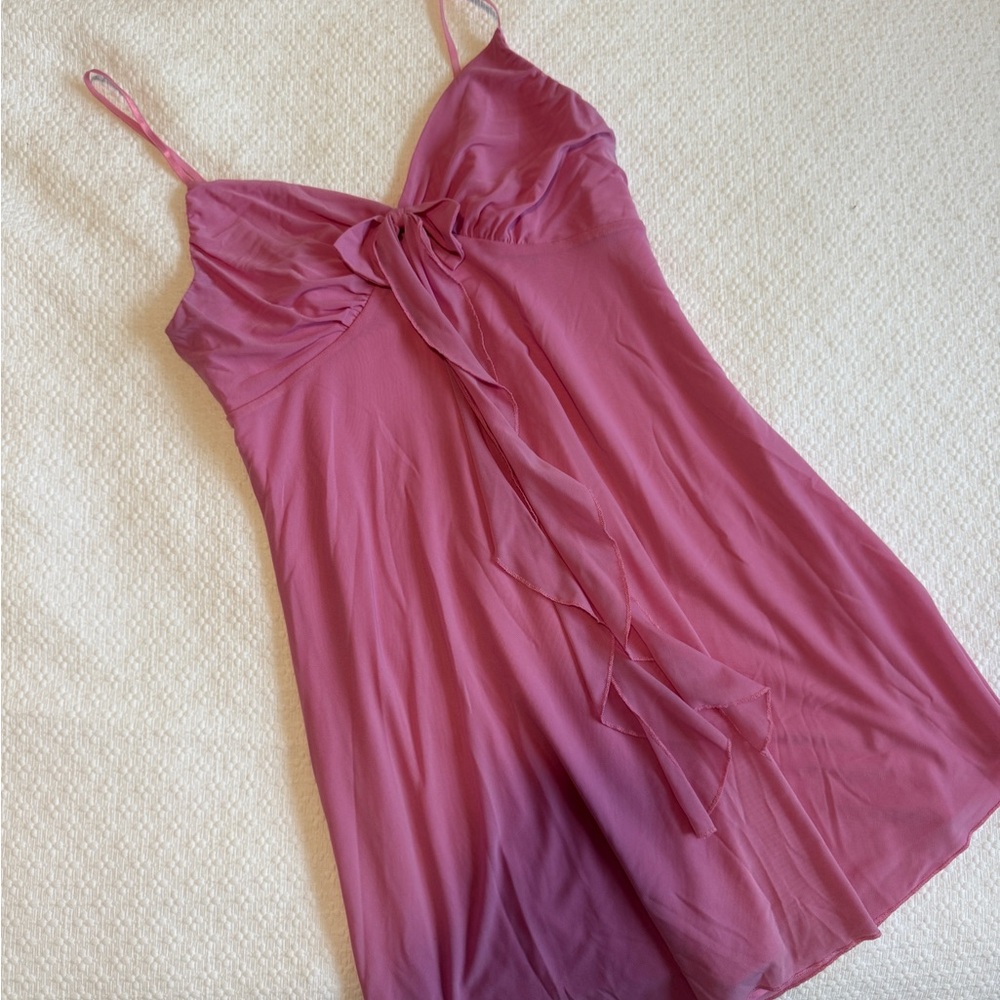 Elegant Pink Women's Sleeveless Dress